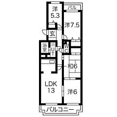 物件の間取り
