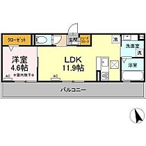 ミルコート 302 ｜ 愛知県一宮市木曽川町内割田字南出408番1（賃貸アパート1LDK・3階・40.15㎡） その2