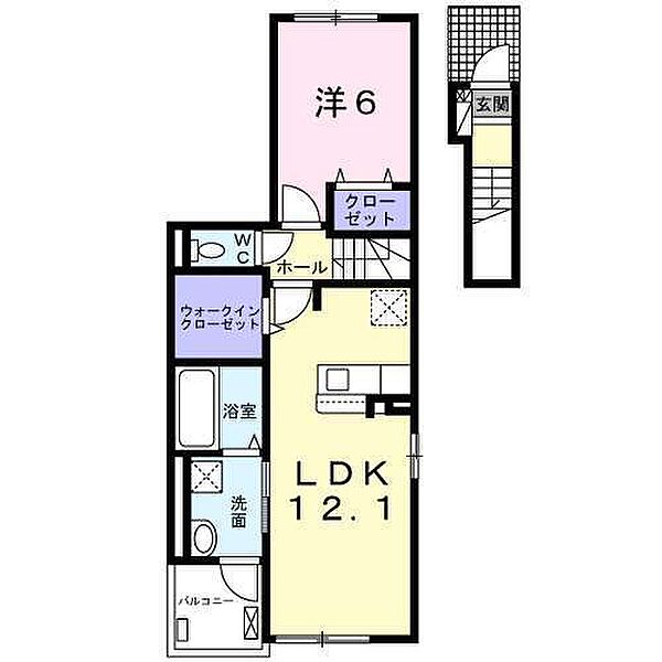 フォーチューン・メゾン 201｜愛知県一宮市奥町字畑中(賃貸アパート1LDK・2階・50.63㎡)の写真 その2