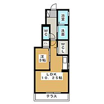 セジュール・ド・ヴァンズ　A棟  ｜ 愛知県一宮市別明町３丁目（賃貸アパート1LDK・1階・36.52㎡） その2