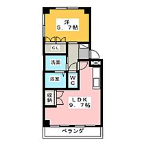 Ｈｉｇｈ－Ｌｉｇｈｔ　ＨＩＳＨＩＫＡＷＡ  ｜ 愛知県一宮市木曽川町黒田字松枝（賃貸マンション1LDK・2階・36.36㎡） その2