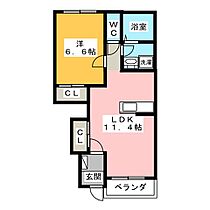 ＷＡＫＩＭＩ21  ｜ 愛知県一宮市柚木颪字柚木（賃貸アパート1LDK・2階・44.52㎡） その2