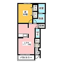 メゾン・ド・アルモニー  ｜ 愛知県一宮市今伊勢町馬寄字山之小路（賃貸アパート1LDK・1階・44.18㎡） その2