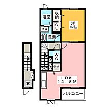 グランツ今伊勢  ｜ 愛知県一宮市今伊勢町本神戸字四ツ割（賃貸アパート1LDK・2階・49.17㎡） その2