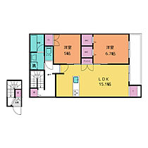 ル　シェル　クレール 201 ｜ 愛知県一宮市住吉１丁目6他（賃貸マンション2LDK・2階・76.06㎡） その2