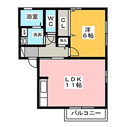 間取図画像 1LDK