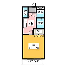 間取図画像 1K