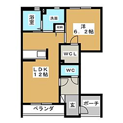 間取図画像 1LDK