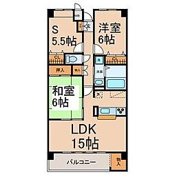 セント.アロマ 2SLDKの間取図画像