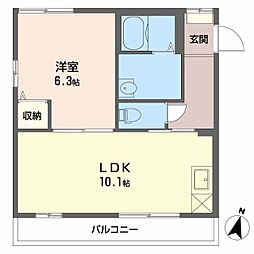 Stella1st. 1LDKの間取図画像