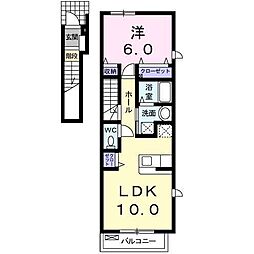 セイバリー2 1LDKの間取図画像