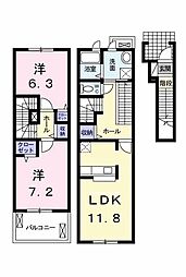 ソンレイルS 2LDKの間取図画像