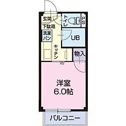 SurplusVerde2 1Kの間取図画像