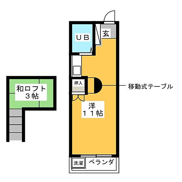 フォーラム向山 ｜愛知県豊橋市向山西町(賃貸マンション1R・3階・21.87㎡)の写真 その2