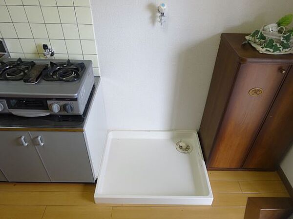 画像11:室内に洗濯機置き場があります。