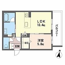 シャーメゾン星越 305 ｜ 愛知県豊橋市西小田原町26、27（賃貸マンション1LDK・3階・50.22㎡） その2