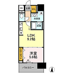 CASA94 1LDKの間取図画像
