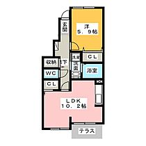 ファミーリャ　2  ｜ 愛知県一宮市北方町北方字狐塚郷（賃貸アパート1LDK・1階・43.10㎡） その2