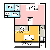 シャルム　ガーデン  ｜ 愛知県一宮市浅野字一本杉（賃貸マンション1LDK・1階・44.50㎡） その2