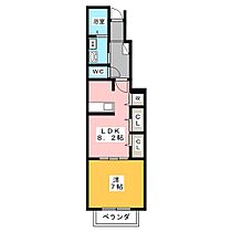 セレーノ；デーアＢ  ｜ 愛知県一宮市若竹４丁目（賃貸アパート1LDK・1階・40.02㎡） その2