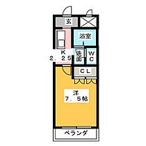 サンフォレストハイツ  ｜ 愛知県一宮市多加木３丁目（賃貸マンション1K・1階・24.75㎡） その2