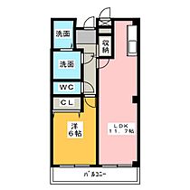 パークサイドガーデン  ｜ 愛知県一宮市相生１丁目（賃貸マンション1LDK・2階・43.04㎡） その2