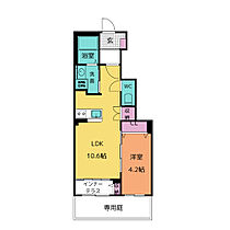 ウェルテラスII 103 ｜ 愛知県一宮市宮地１丁目仮)2番3、2番12（賃貸アパート1LDK・1階・41.98㎡） その2