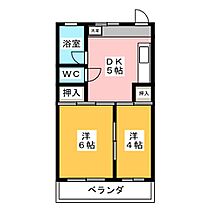 M’ｓマンション  ｜ 愛知県一宮市川田町５丁目（賃貸マンション2DK・4階・32.06㎡） その2