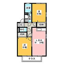 サンハイムスギモト  ｜ 愛知県一宮市城崎通７丁目（賃貸アパート2LDK・2階・50.38㎡） その2