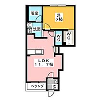 ヒラソール  ｜ 愛知県一宮市平島１丁目（賃貸アパート1LDK・1階・40.35㎡） その2