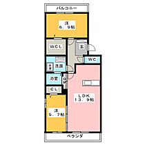 アンダーフォレストV　Ａ棟  ｜ 愛知県一宮市森本５丁目（賃貸アパート2LDK・2階・64.19㎡） その2