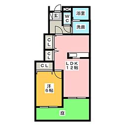 間取図画像 1LDK
