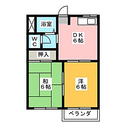 🉐敷金礼金0円！🉐ドミールハラ　Ｂ棟