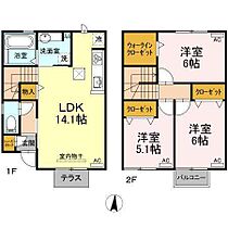 ハイツ春咲　北館  ｜ 愛知県岡崎市柱町字福部池（賃貸アパート3LDK・1階・79.41㎡） その2