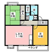 ハーモニーII  ｜ 愛知県岡崎市真宮町（賃貸マンション2LDK・3階・52.06㎡） その2