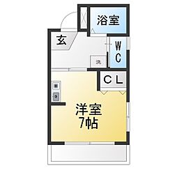 プリマベーラ ワンルームの間取図画像