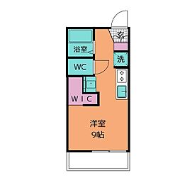 コーポいこいA ワンルームの間取図画像