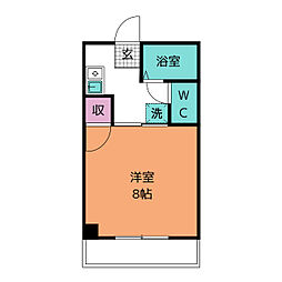 ジュネス三ケ根 1Kの間取図画像