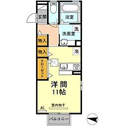 結あい ワンルームの間取図画像