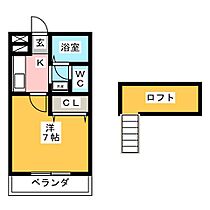 シャルマン牧野  ｜ 愛知県豊橋市牧野町（賃貸アパート1K・2階・24.84㎡） その2