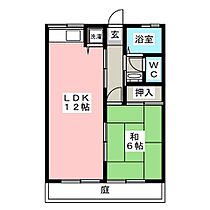 ウインディー津森 II  ｜ 愛知県豊橋市西高師町字津森（賃貸アパート1LDK・1階・43.83㎡） その2