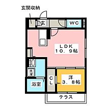 ヴィラージュ藤沢  ｜ 愛知県豊橋市藤沢町（賃貸アパート1LDK・3階・37.79㎡） その2