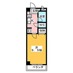 アーバン・シティ草間 1Kの間取図画像