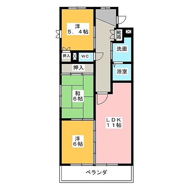 アピタシオン華 ｜愛知県半田市住吉町３丁目(賃貸マンション3LDK・2階・64.63㎡)の写真 その2