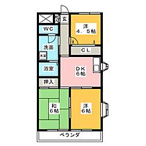 ジュネス青山  ｜ 愛知県半田市青山５丁目（賃貸マンション3DK・2階・53.46㎡） その2