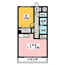 オホレIIエントピア  ｜ 愛知県春日井市高蔵寺町１丁目（賃貸マンション1LDK・2階・45.34㎡） その2