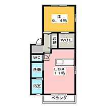 サニーフラットB棟  ｜ 愛知県春日井市出川町５丁目（賃貸アパート1LDK・2階・44.72㎡） その2