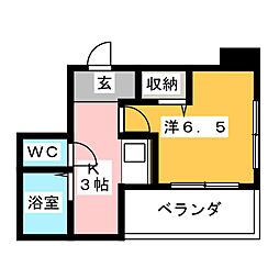間取図画像 1K