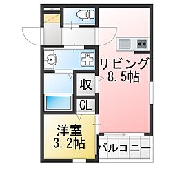 間取図画像 1LDK