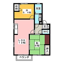 アミティワンエイト 2LDKの間取図画像